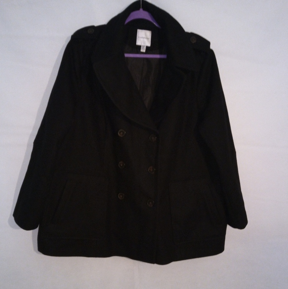 Croft & Barrow Black Pea Coat
